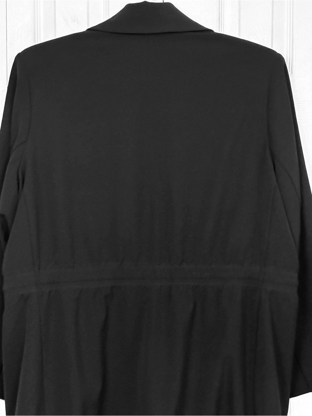 NWT Athleta Black Endless Primatwill Stretch Long Sleeve Tie Front Blazer 24 - Picture 15 of 16